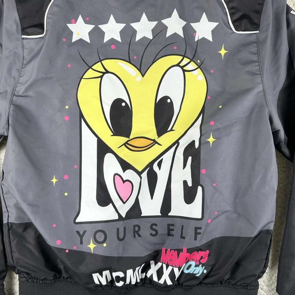 Members Only Jacket Youth Medium Looney Tunes Lola Bunny Racing Love Graphic